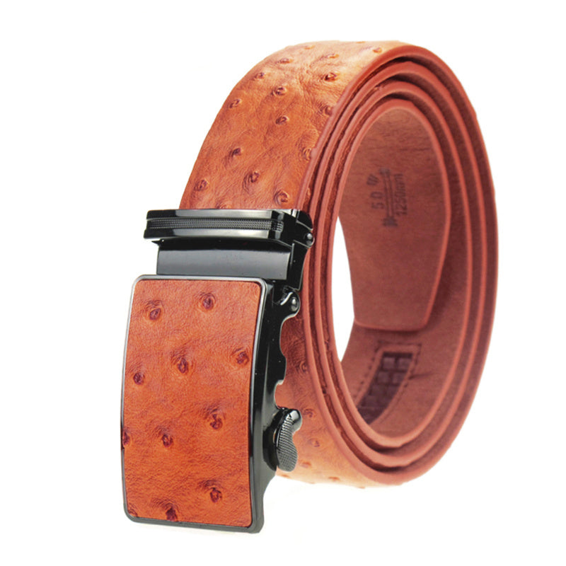 Men's automatic buckle belt