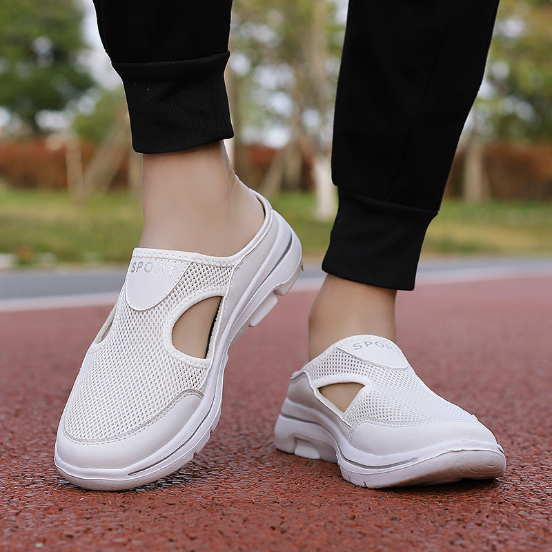 Mesh Shoes Summer Sports Slippers Women Men Casual Slip On Loafers