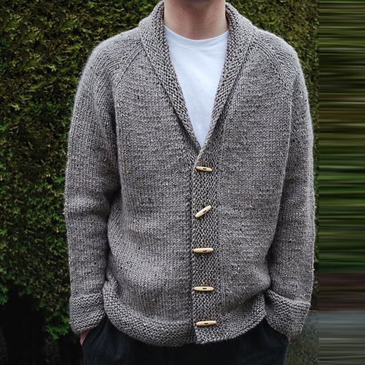 Sweater Men's Long-sleeved Knitted Cardigan