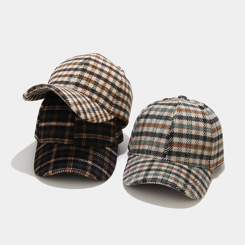 Literary Retro Classic Plaid Baseball Cap