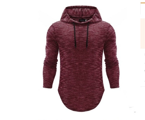 Men's Casual Cotton Hoodies Long Sleeve Sweatshirts Solid Color