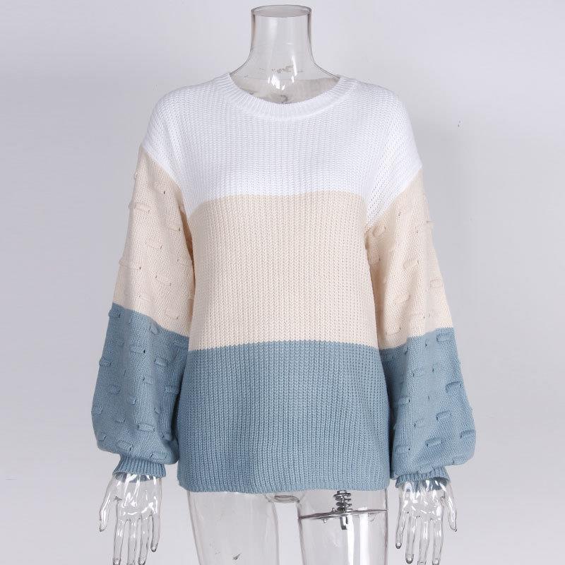 New Style Loose Pullover Commuter Knit Sweater Long Sleeves