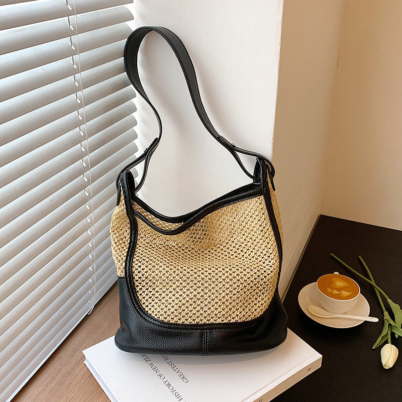 Women's Fashion Large Capacity Tote Straw Bag