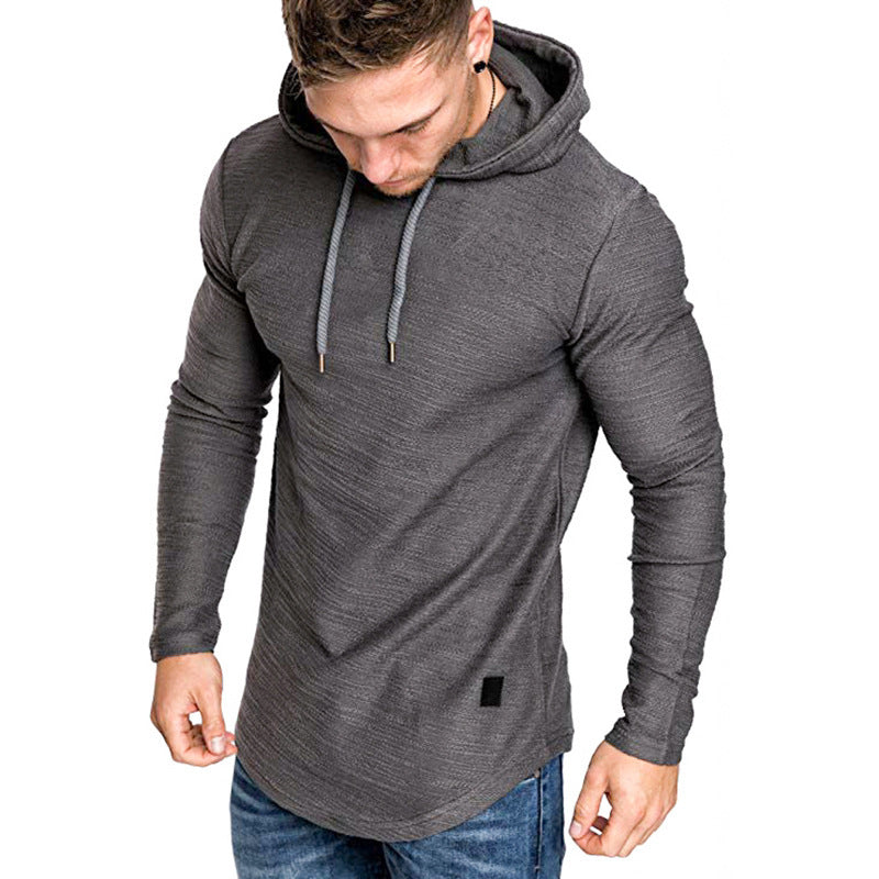 Men Hoodie Sweatshirt Casual Long Sleeve Slim Top