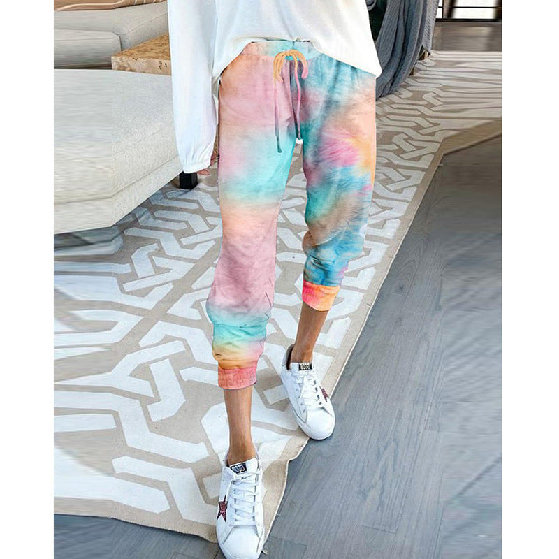 Loose Printed Home Pants Casual Pants