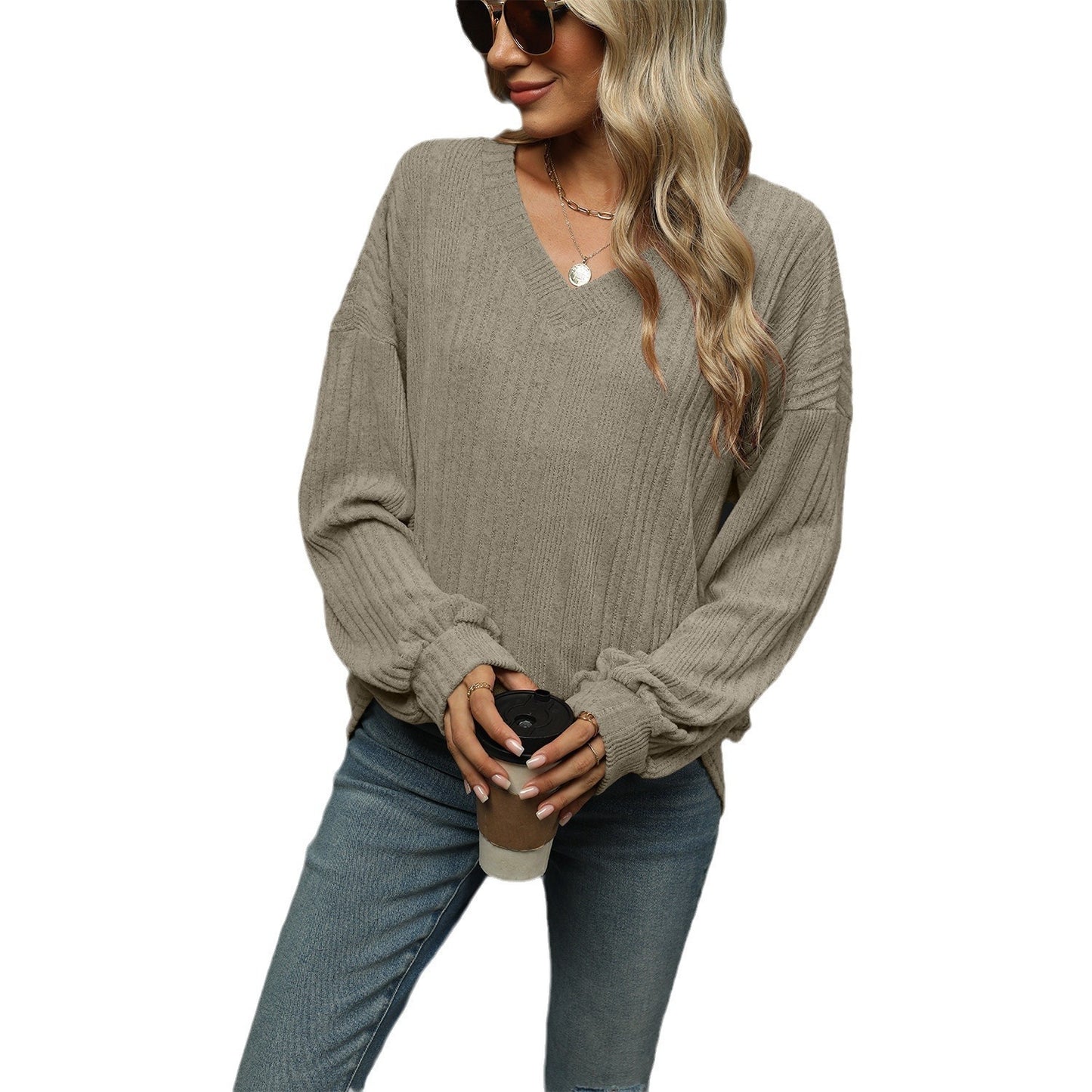 Casual Long Sleeve T-shirt Top Women's Clothing