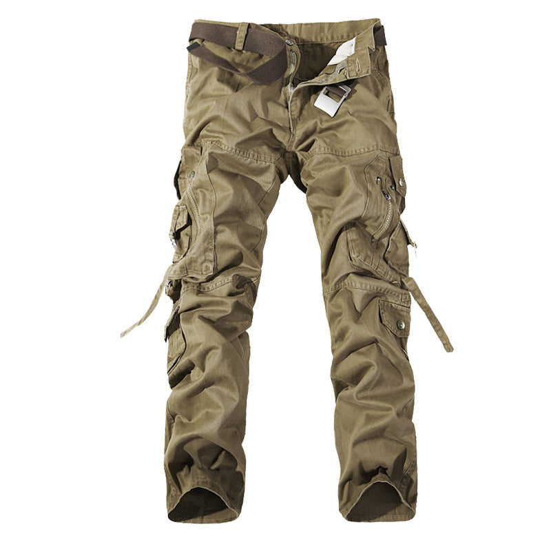Men's Multi-pocket Cargo Pants Washed Cargo Pants