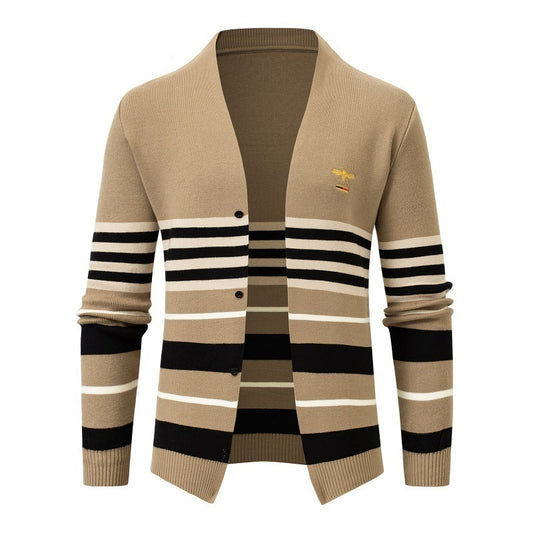 Men's Knit Cardigan Fashion Jacket Knitwear Outer Sweater Men