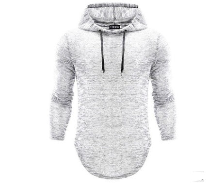 Men's Casual Cotton Hoodies Long Sleeve Sweatshirts Solid Color