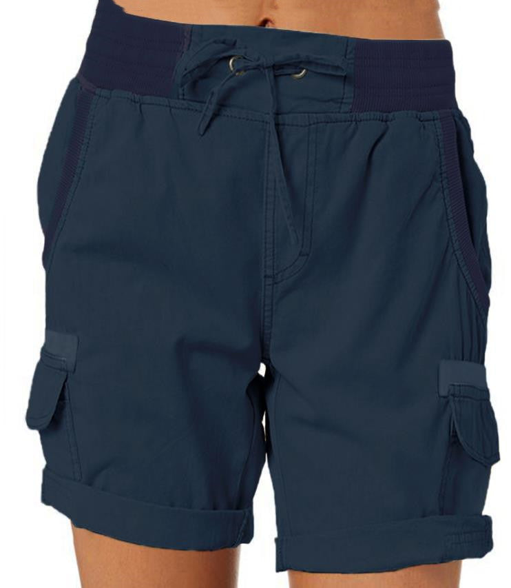 Women's Casual High Waist Cargo Shorts