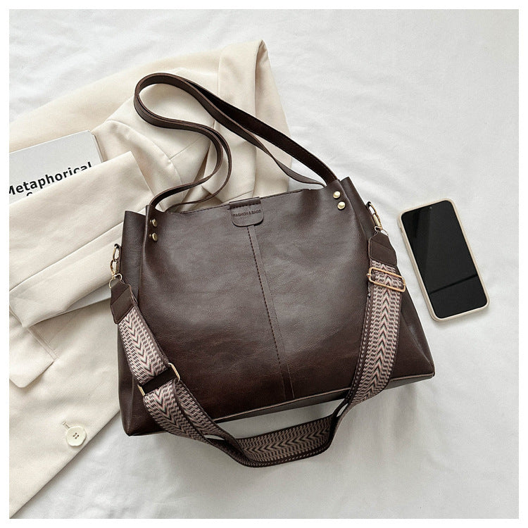 Fashion Tote PU Shoulder Crossbody Underarm Bag