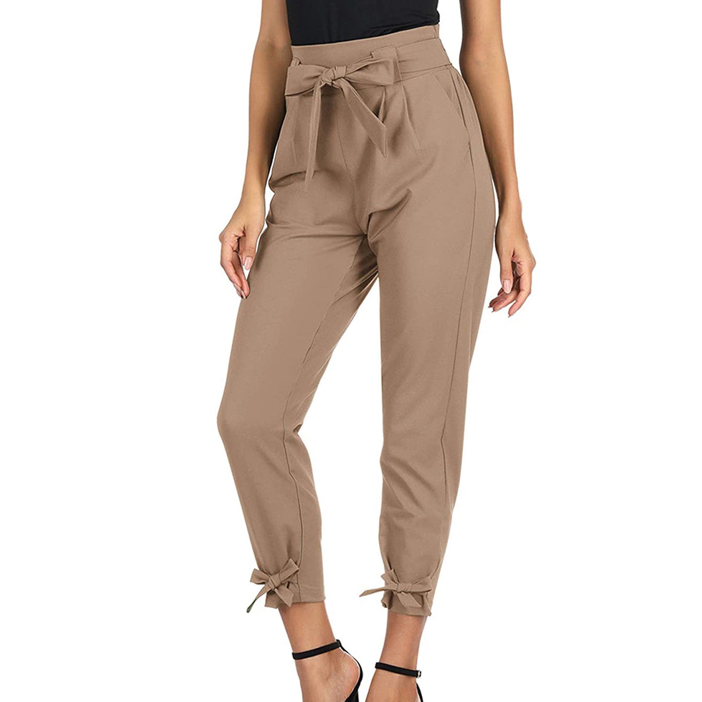 High Waist With Straps Loose All-matching Casual Pants