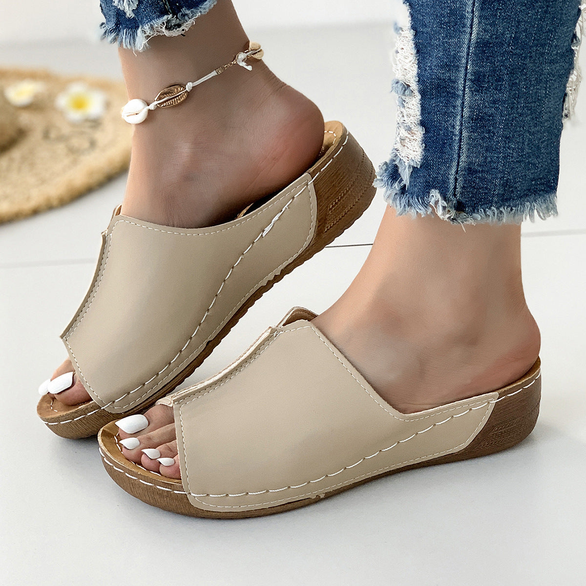 Summer Wedge Women's Casual Fashion Simple Platform