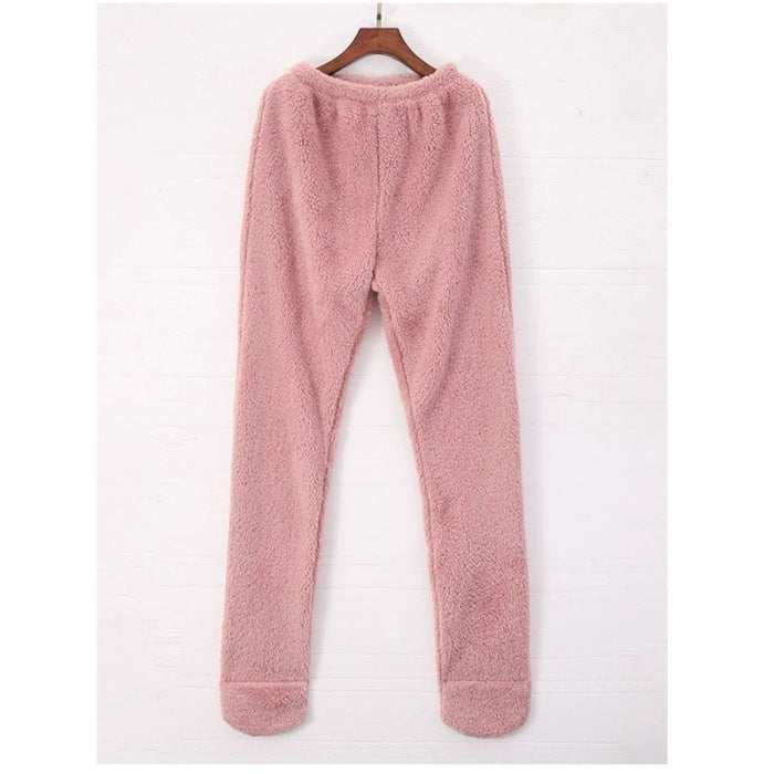 Body Stocking Foot-wrapped Warm Pajama Fleece-lined Home Pants