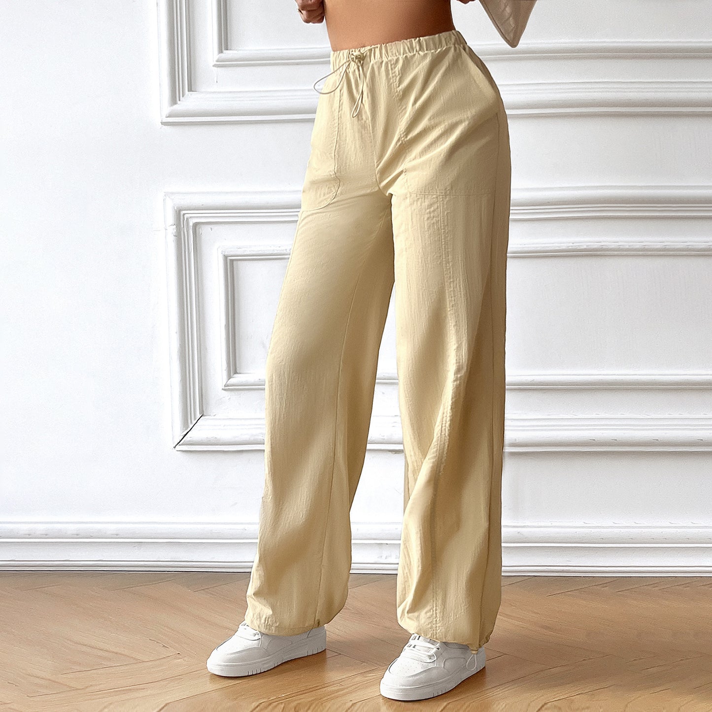 Women's Fashion Casual Loose-fitting Wide-leg Trousers