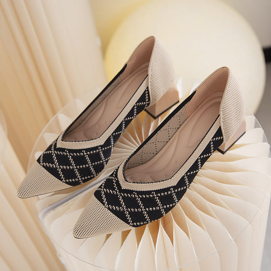 Flying Woven Women Pumps Simple