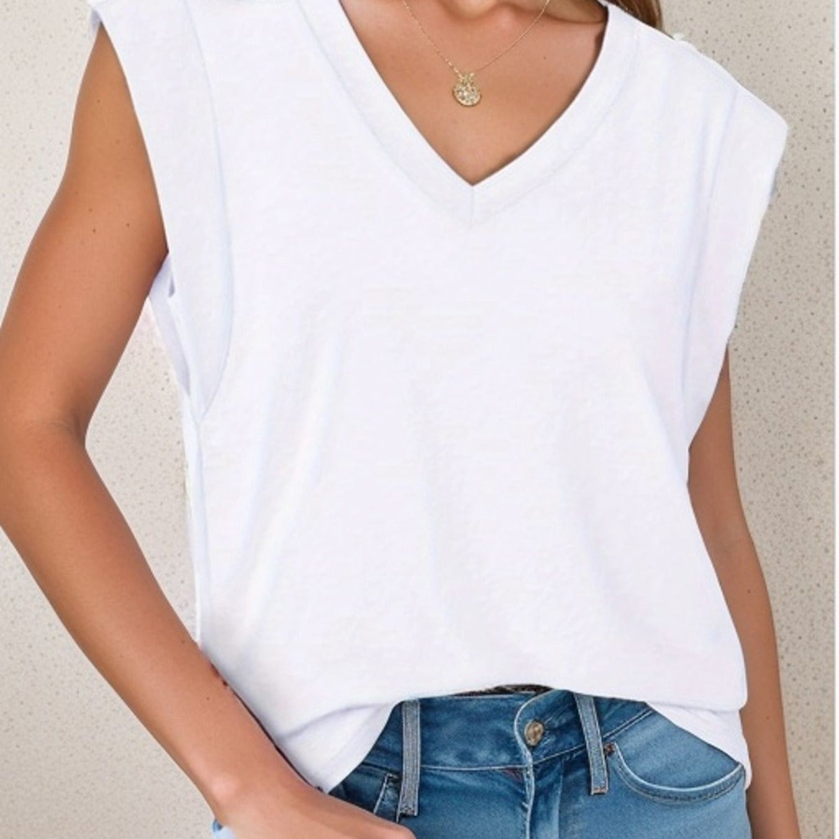 Women's Loose V-neck Bottoming Shirt Top