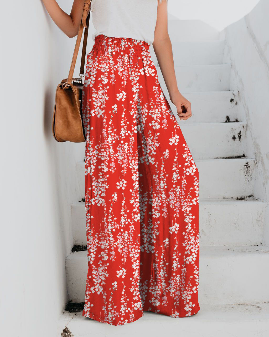 Women's Fashion Casual Printing Wide-leg Pants