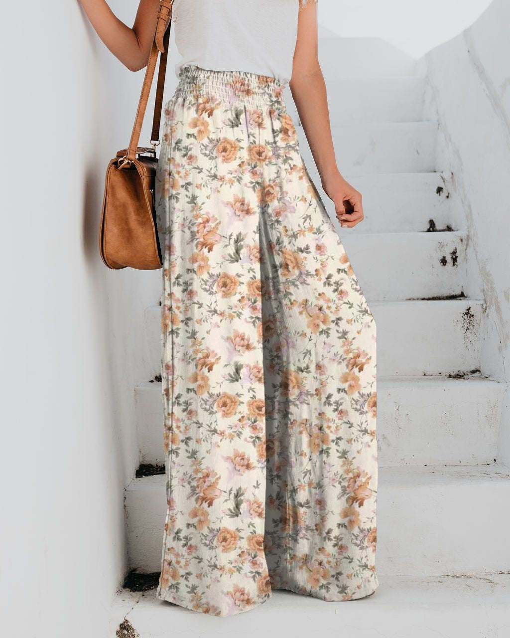 Women's Fashion Casual Printing Wide-leg Pants