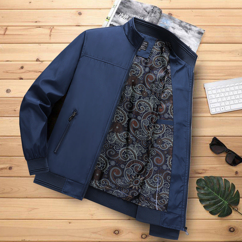 Men's Fashion Solid Color Cardigan Jacket