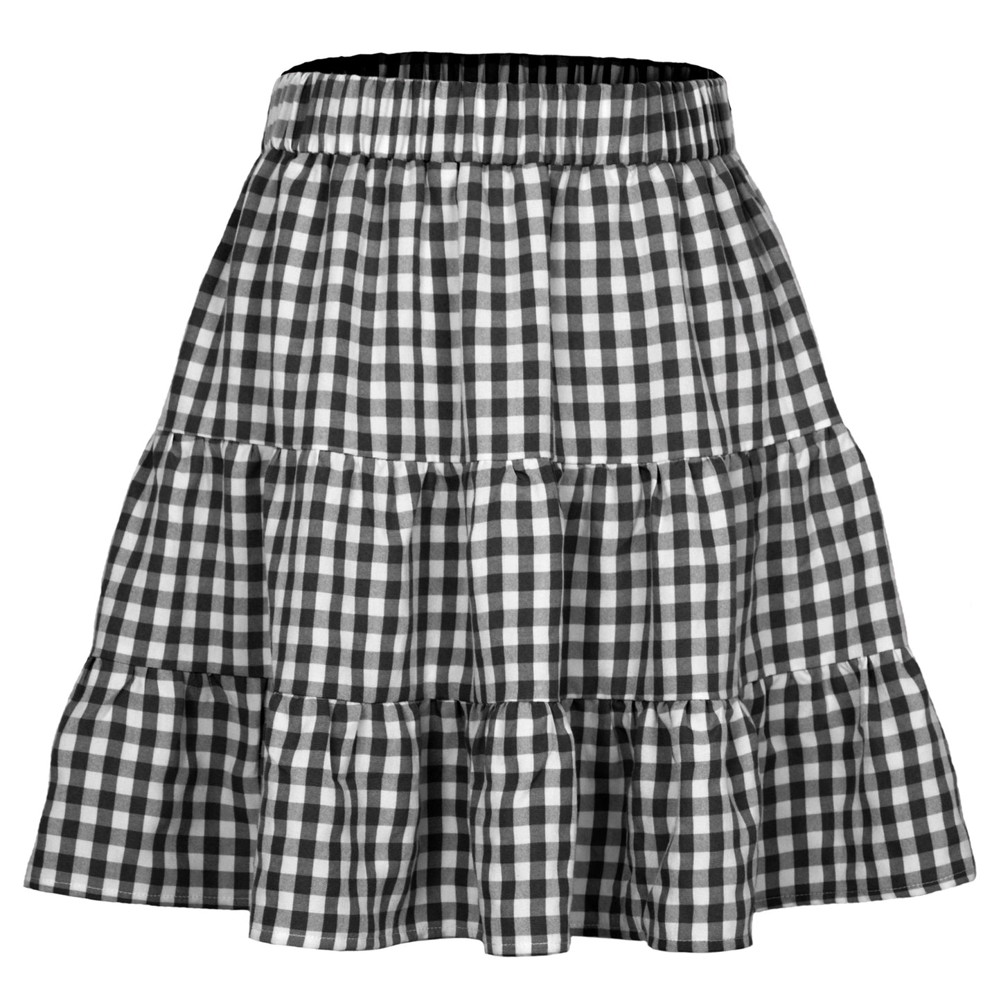Women's Chaoyang Plaid Skirt High Waist