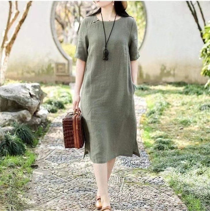 Loose Slimming Mid-length Temperament Dress