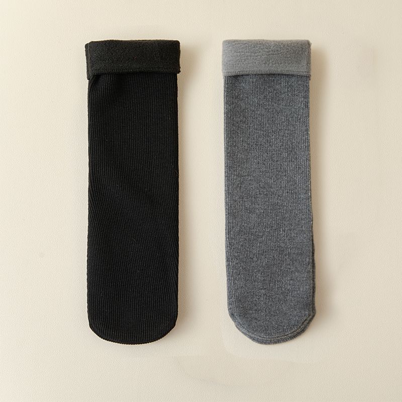 Fleece-lined Warm Elderly Winter Men Room Socks