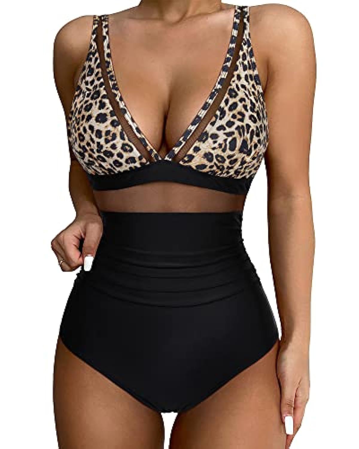 Women's High Waist One-piece Swimsuit