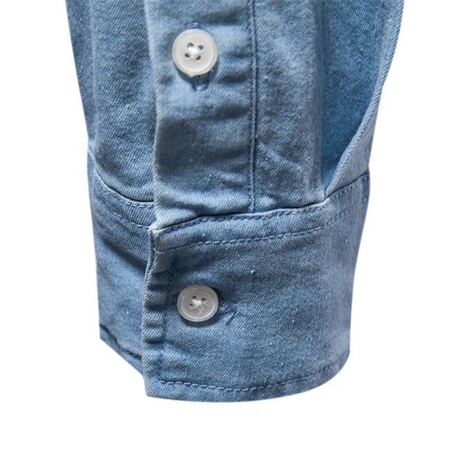 Men's Fashion Casual Denim Long Sleeve Shirt