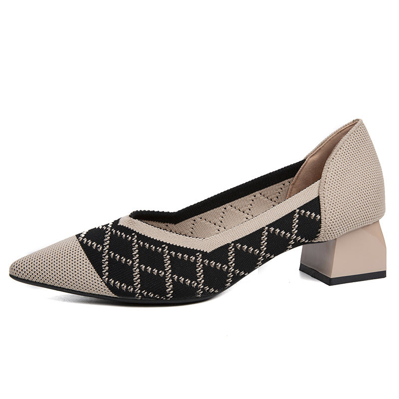 Flying Woven Women Pumps Simple