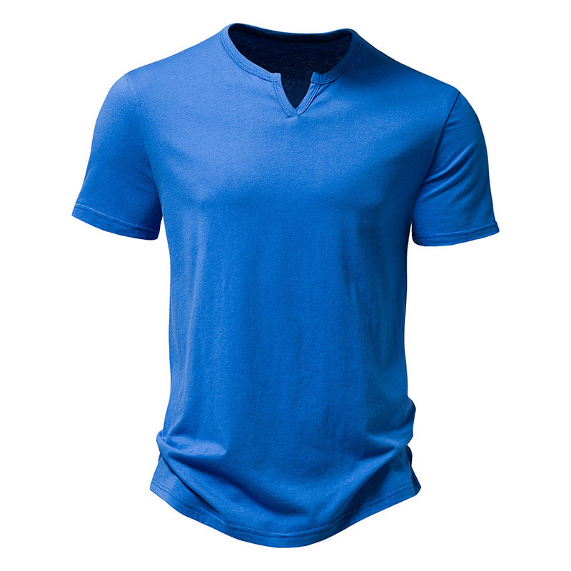 Men's Venice Notched Collar Short-sleeved T-shirt Men