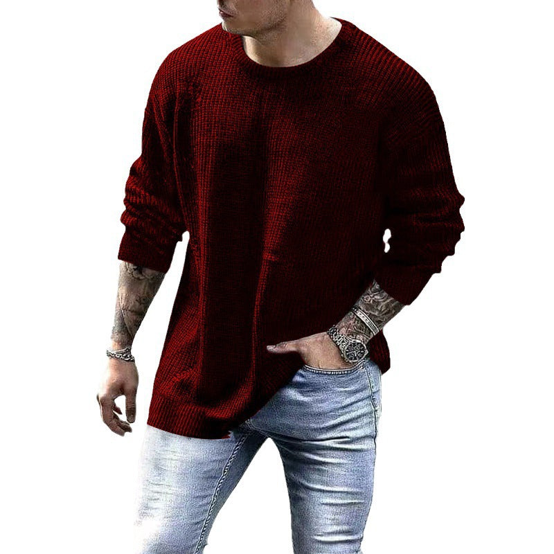 Men's Fashionable Knitted Pullover