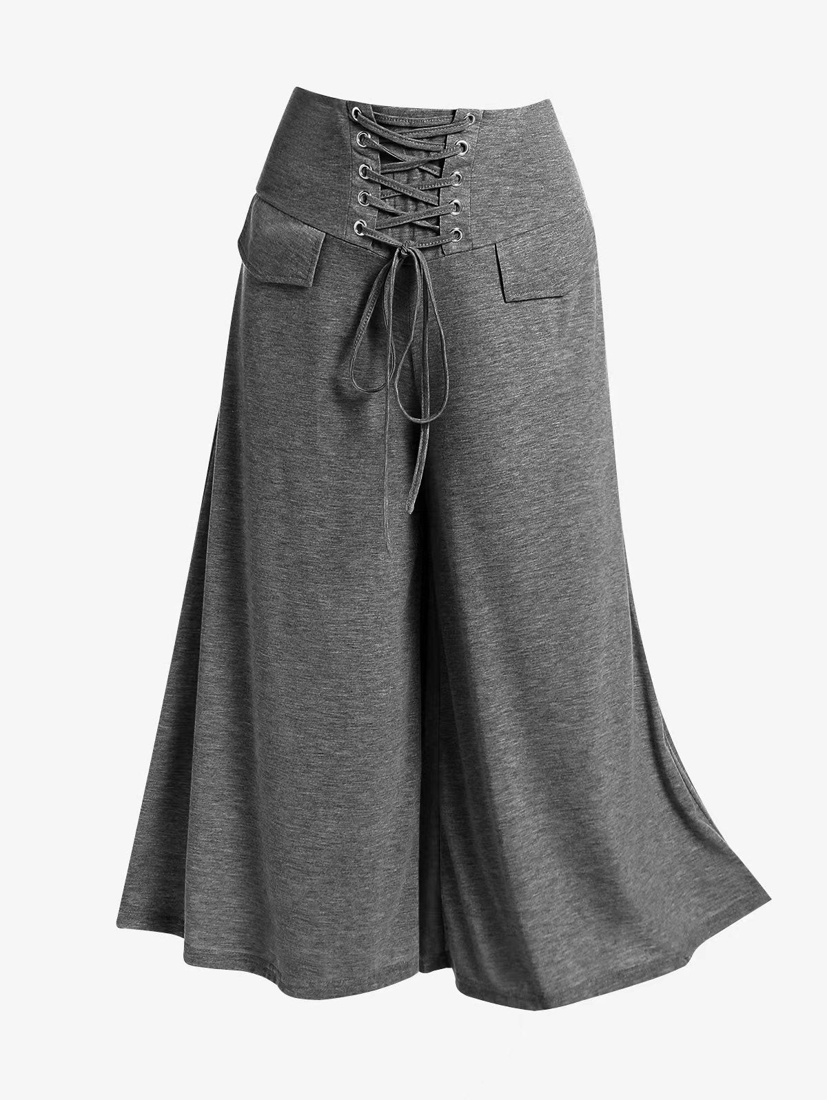 Women's Clothing High Waist With Straps Plus Size Loose Pants