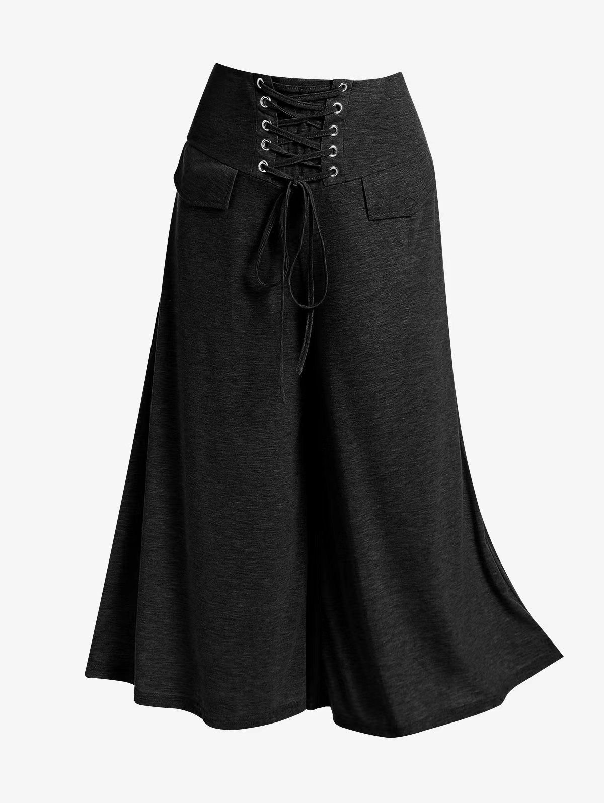 Women's Clothing High Waist With Straps Plus Size Loose Pants