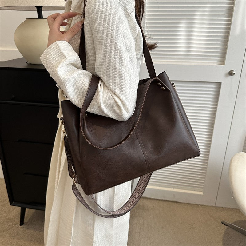 Fashion Tote PU Shoulder Crossbody Underarm Bag