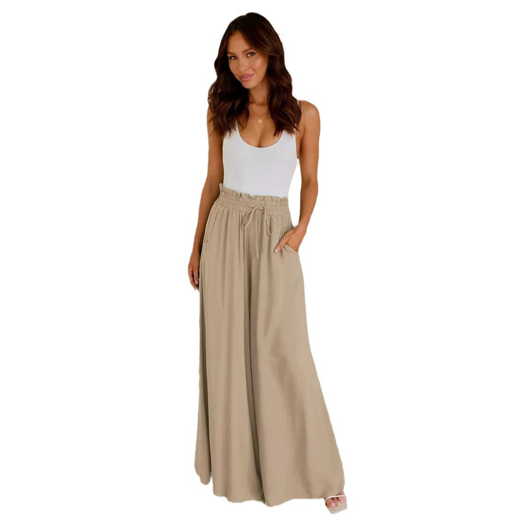 Loose Summer Wide Female Draped Casual Pants