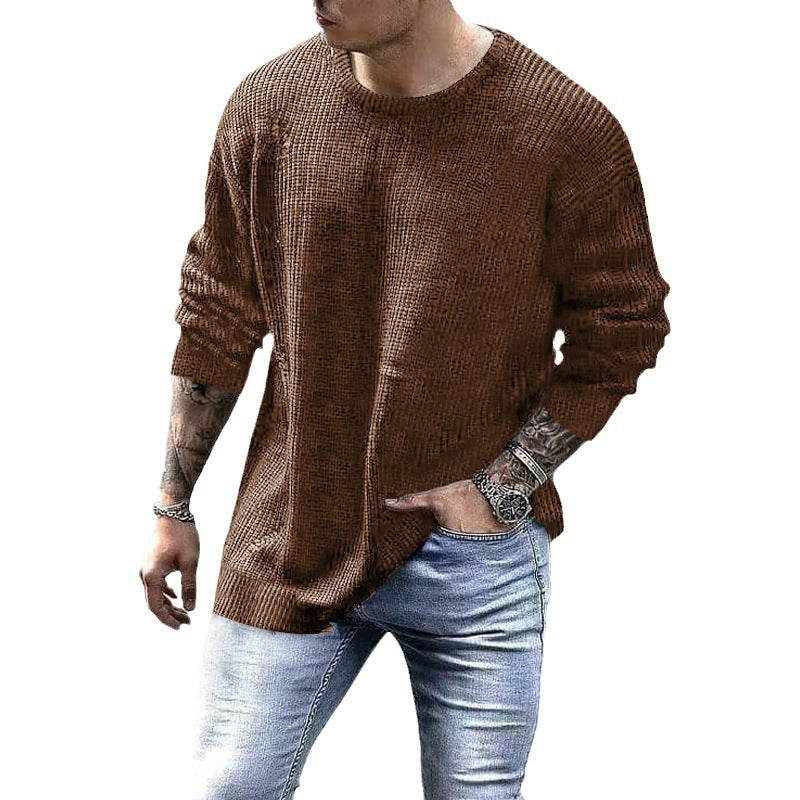 Men's Fashionable Knitted Pullover