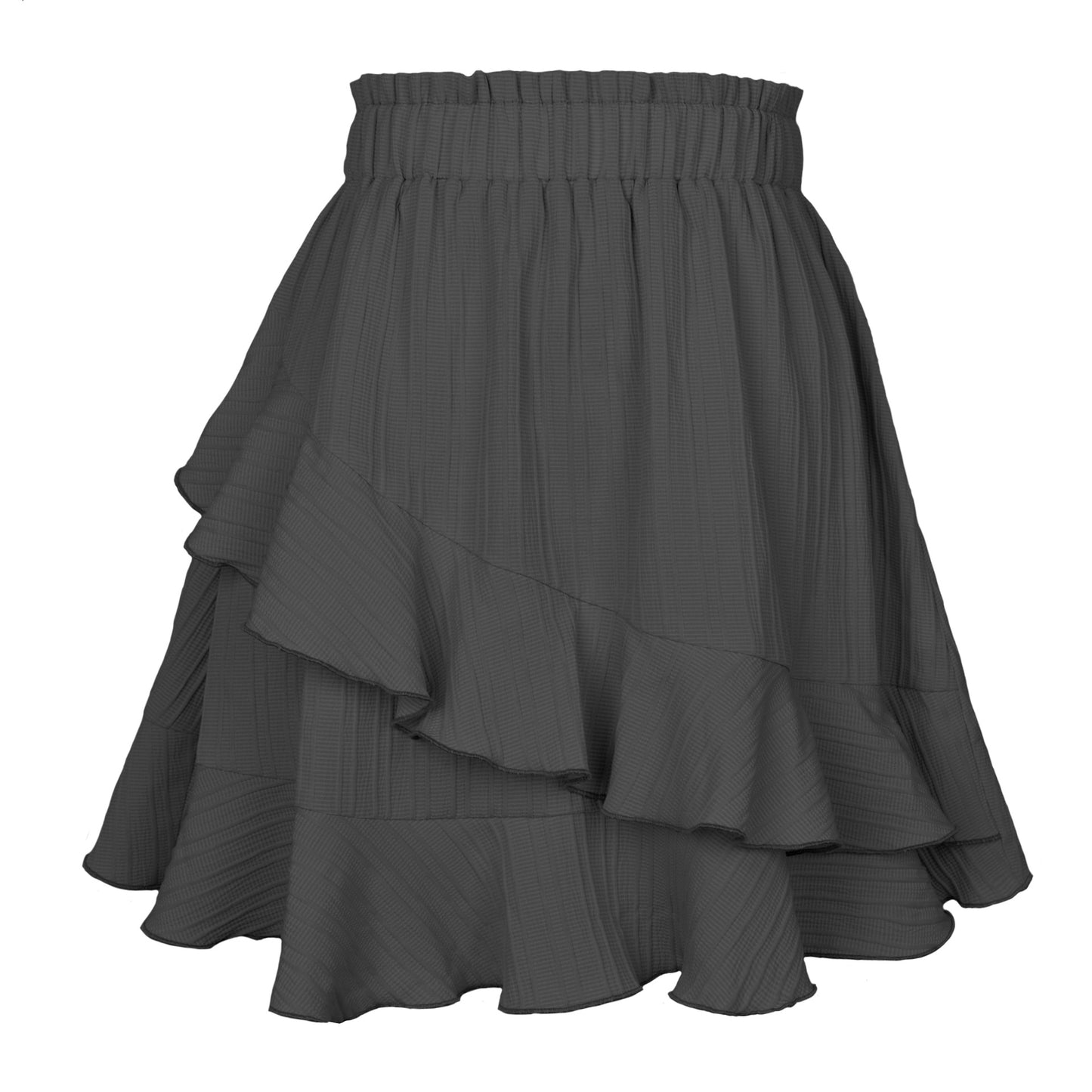 Ruffled Skirt Women's High Waist