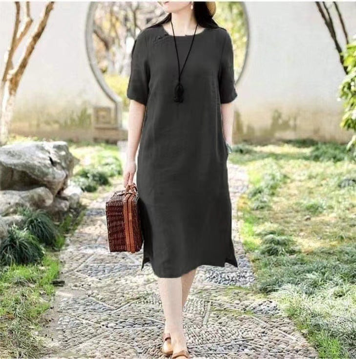 Loose Slimming Mid-length Temperament Dress