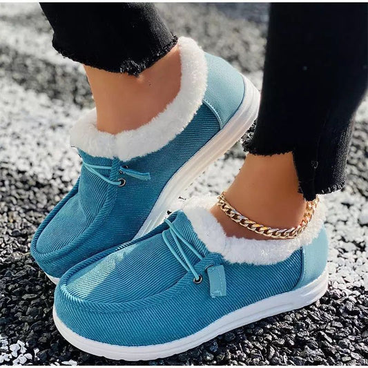 Women's Winter Plush And Thick Warm Cotton Shoes