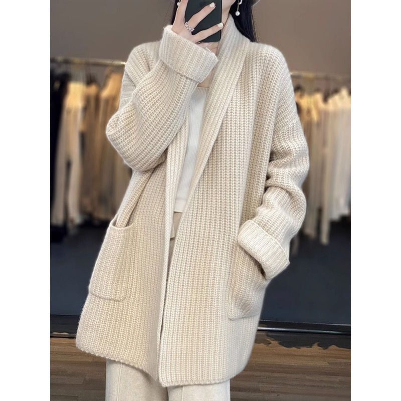 Warm All-match Simple Leisure Sweater Sweater Coat