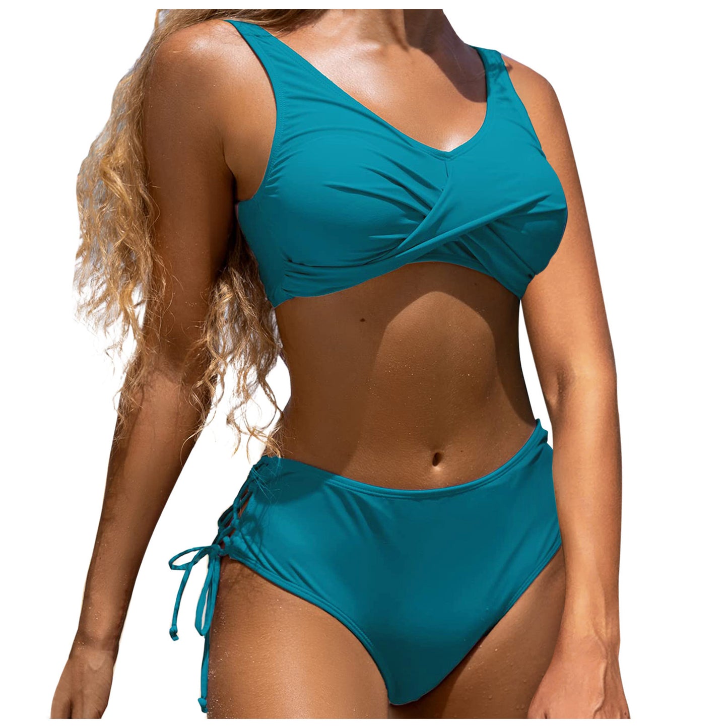 High Waist Swimsuit Split Two-piece Suit