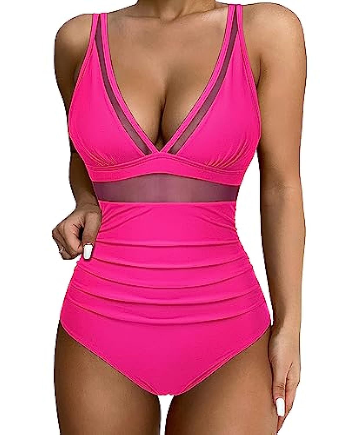 Women's High Waist One-piece Swimsuit