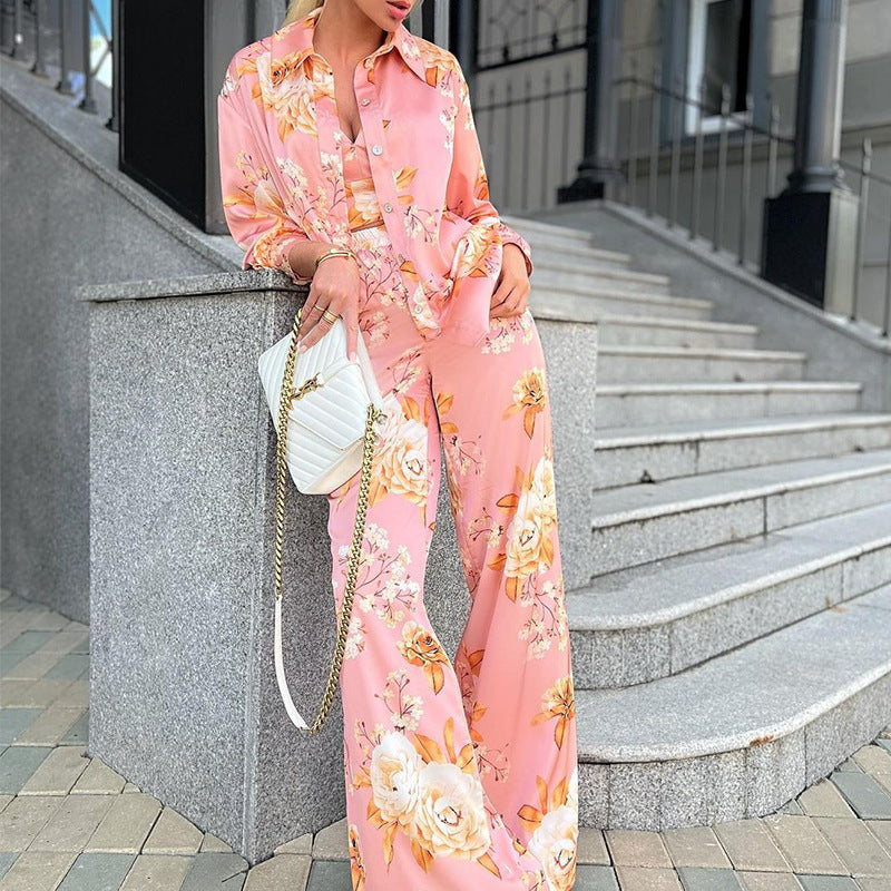 Women's Tube Top Long Sleeve Printing Suit