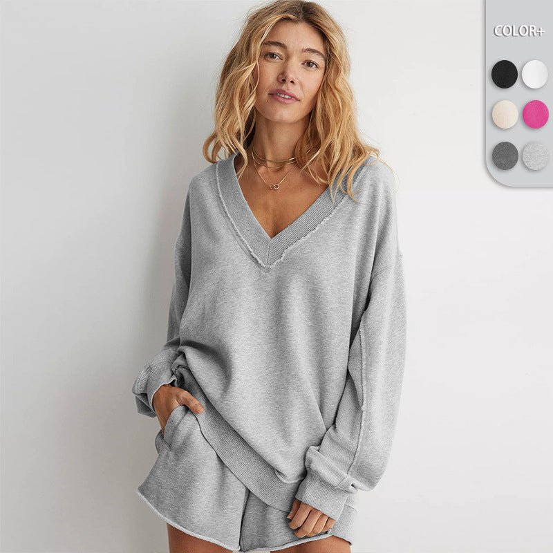 Trendy Pullover Decorative Moulding Long Sleeve Sweater