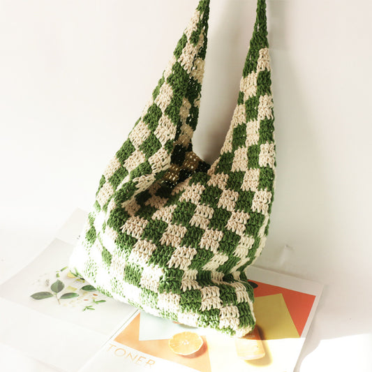 Artistic Style Wool Woven Bag Women's