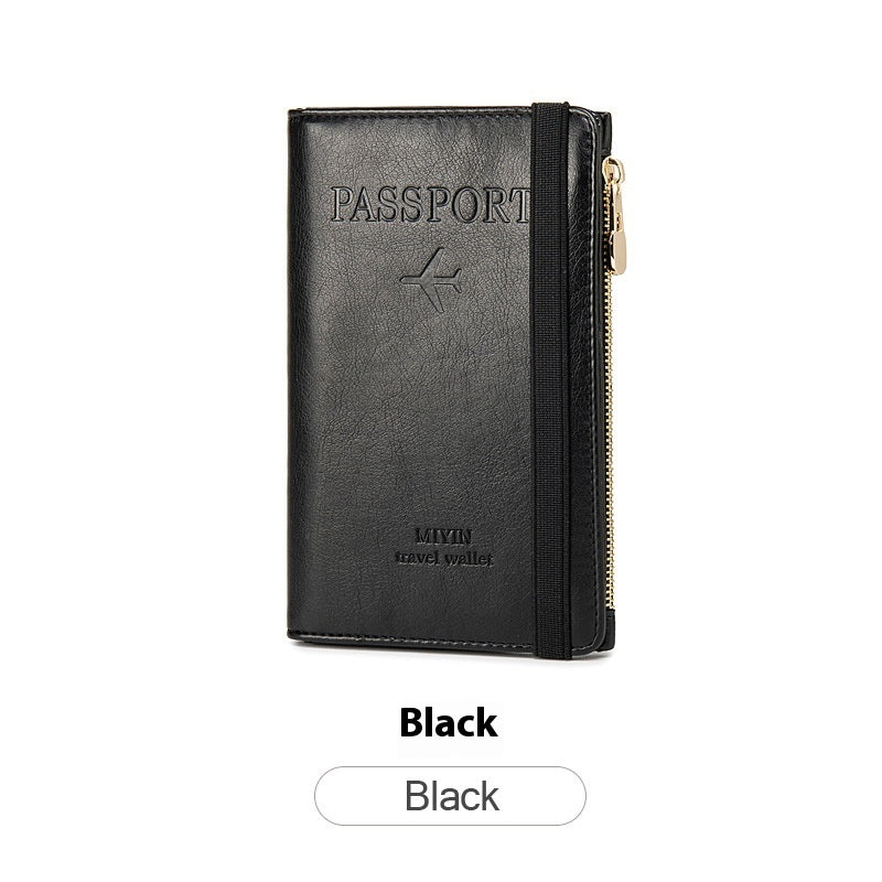 Multifunctional Passport Document Bag Ultra-thin RFID Passport Wallet