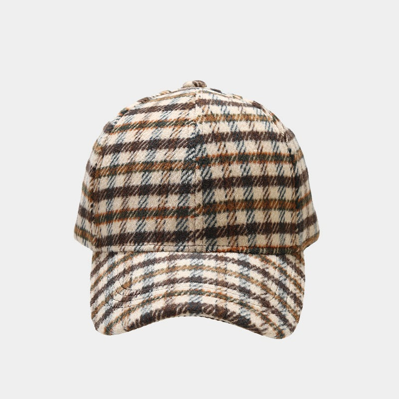 Literary Retro Classic Plaid Baseball Cap