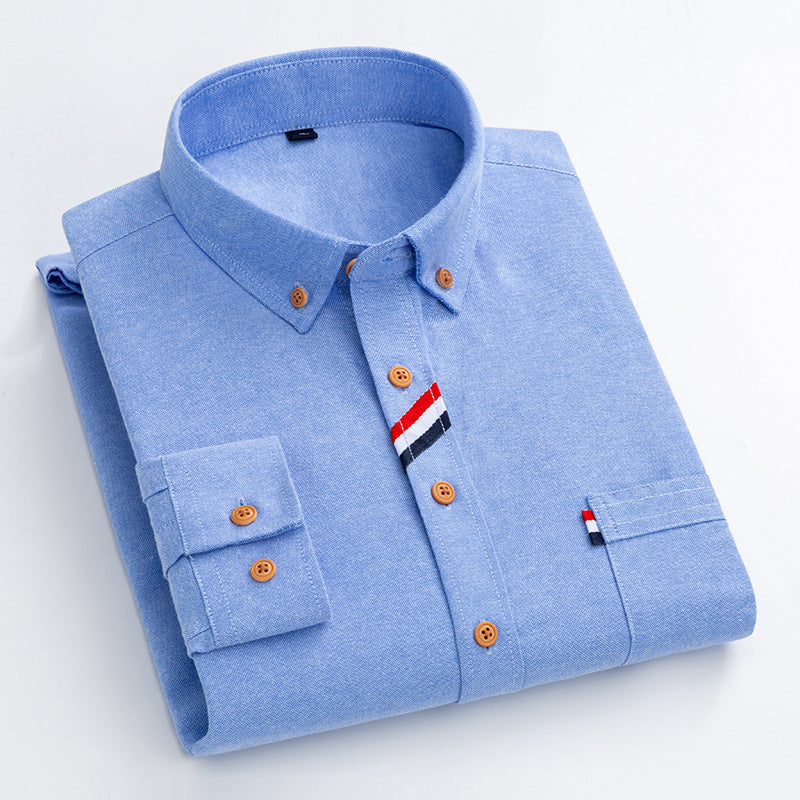 All-matching Casual Cotton Summer Business Oxford Woven Shirts