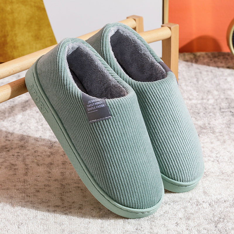 Thick Bottom And Warm Keeping Home Non-slip Cotton Slippers